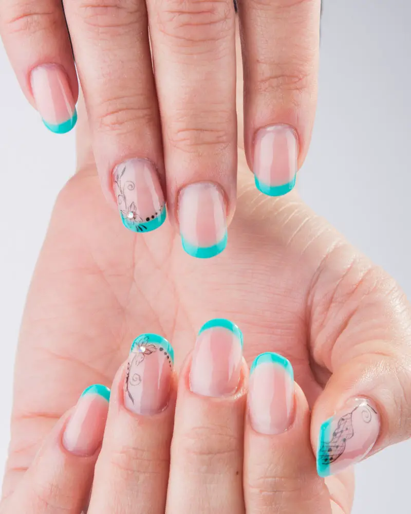 50+ Best Aqua Nail Designs You Need To Try! - The Pink Brunette