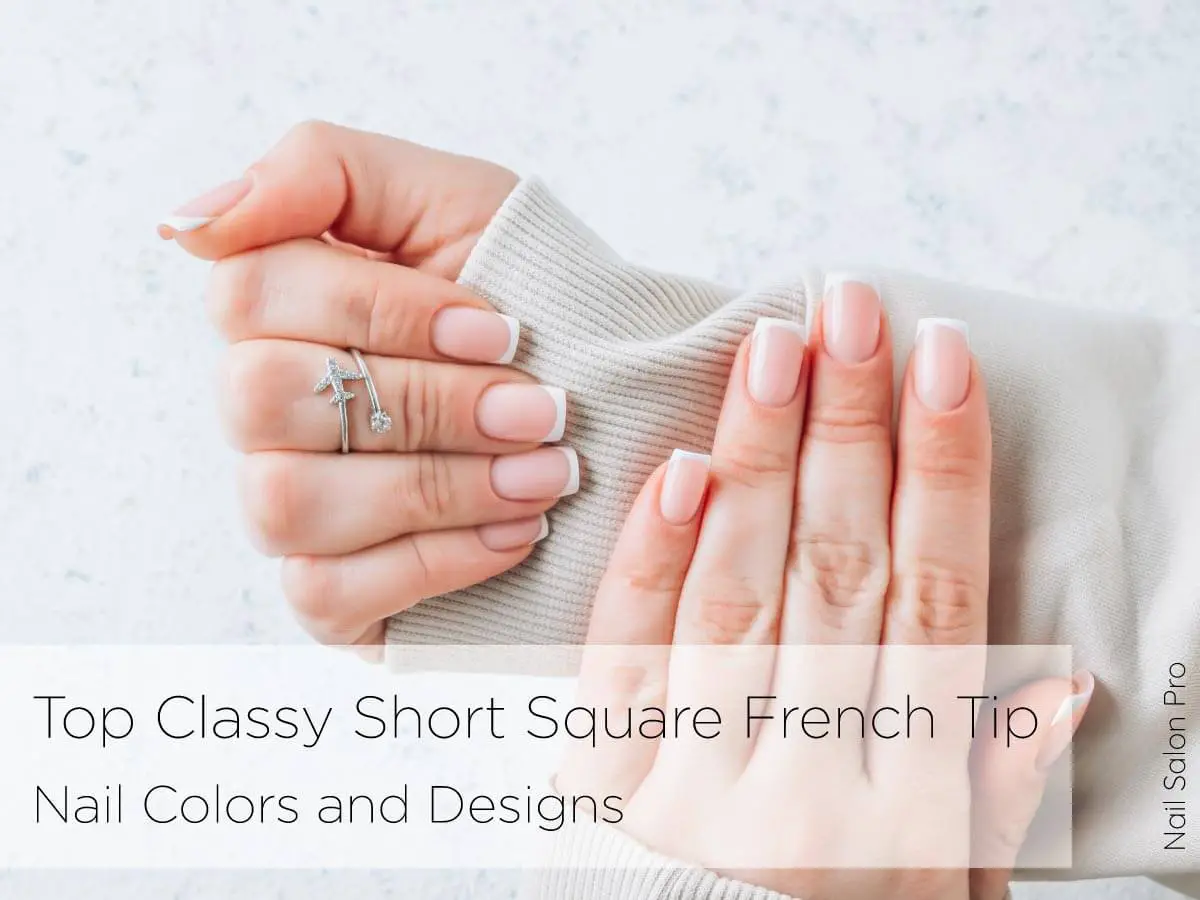 French Tip Ombre - Medium Square Press On Nails - Glue On False Set- 24 pc  Kit | eBay